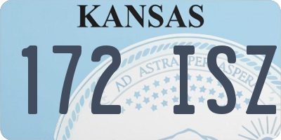 KS license plate 172ISZ