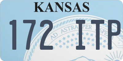 KS license plate 172ITP