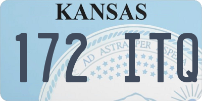 KS license plate 172ITQ