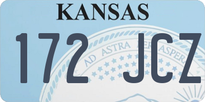 KS license plate 172JCZ