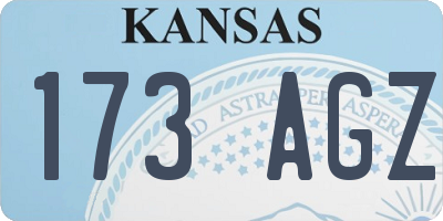 KS license plate 173AGZ