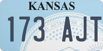 KS license plate 173AJT