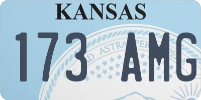 KS license plate 173AMG