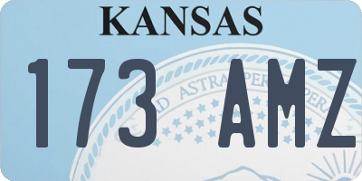 KS license plate 173AMZ