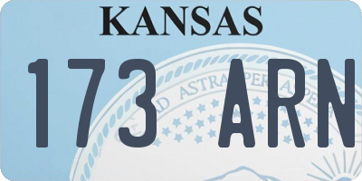 KS license plate 173ARN