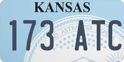 KS license plate 173ATC