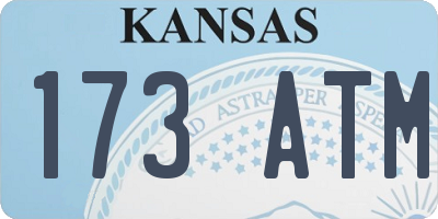 KS license plate 173ATM