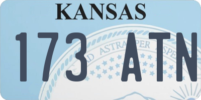 KS license plate 173ATN