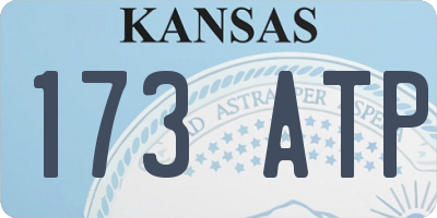 KS license plate 173ATP