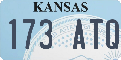 KS license plate 173ATQ