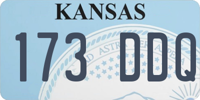KS license plate 173DDQ