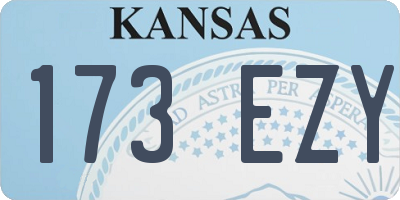 KS license plate 173EZY