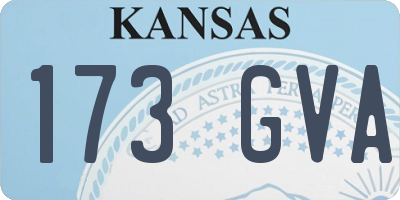 KS license plate 173GVA