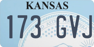 KS license plate 173GVJ