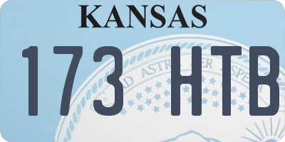 KS license plate 173HTB