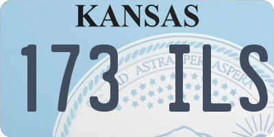 KS license plate 173ILS