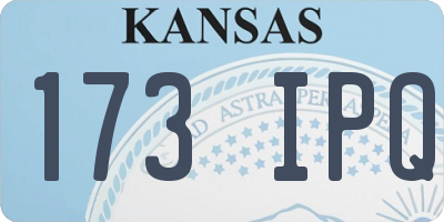 KS license plate 173IPQ