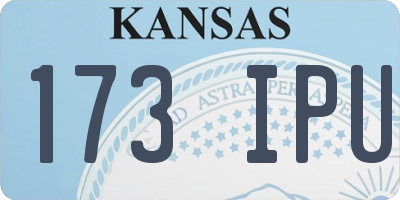 KS license plate 173IPU