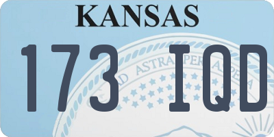 KS license plate 173IQD