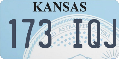 KS license plate 173IQJ