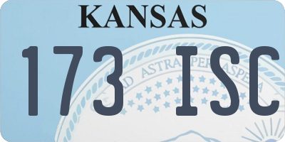 KS license plate 173ISC
