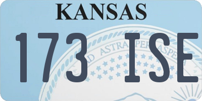 KS license plate 173ISE