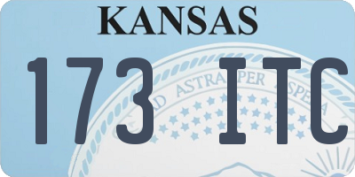 KS license plate 173ITC