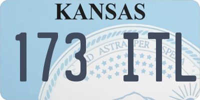 KS license plate 173ITL