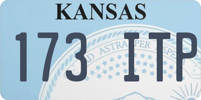 KS license plate 173ITP