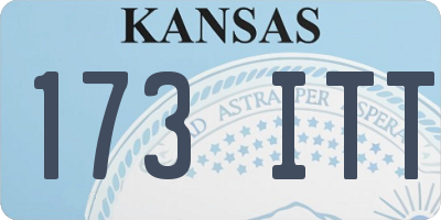 KS license plate 173ITT