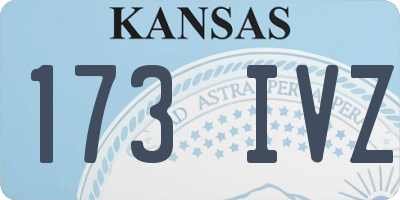 KS license plate 173IVZ