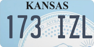 KS license plate 173IZL