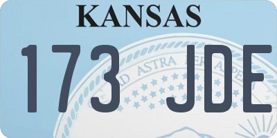 KS license plate 173JDE