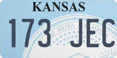 KS license plate 173JEC