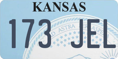 KS license plate 173JEL