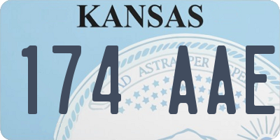KS license plate 174AAE