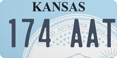 KS license plate 174AAT