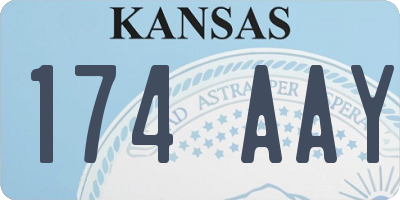 KS license plate 174AAY