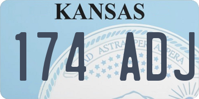 KS license plate 174ADJ