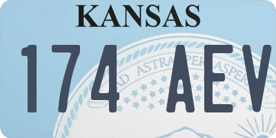 KS license plate 174AEV