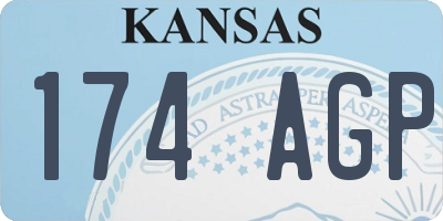 KS license plate 174AGP