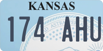 KS license plate 174AHU