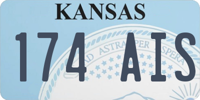 KS license plate 174AIS