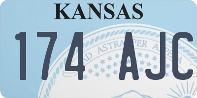KS license plate 174AJC
