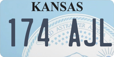 KS license plate 174AJL