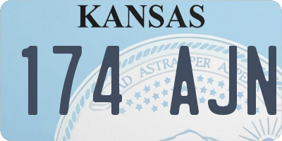 KS license plate 174AJN