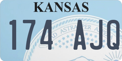 KS license plate 174AJQ