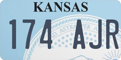 KS license plate 174AJR