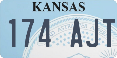 KS license plate 174AJT