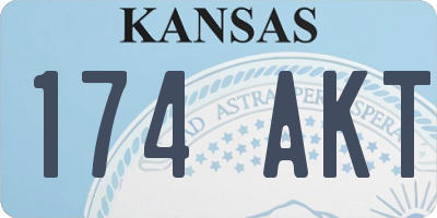 KS license plate 174AKT
